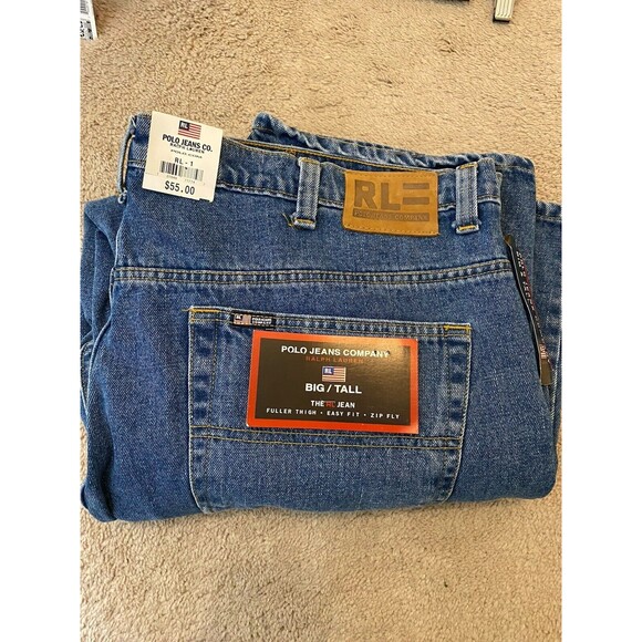 New 46X30 RL / Ralph Lauren Polo Jeans Company Men’s Big and Tall Jeans RL-1 - Picture 1 of 13